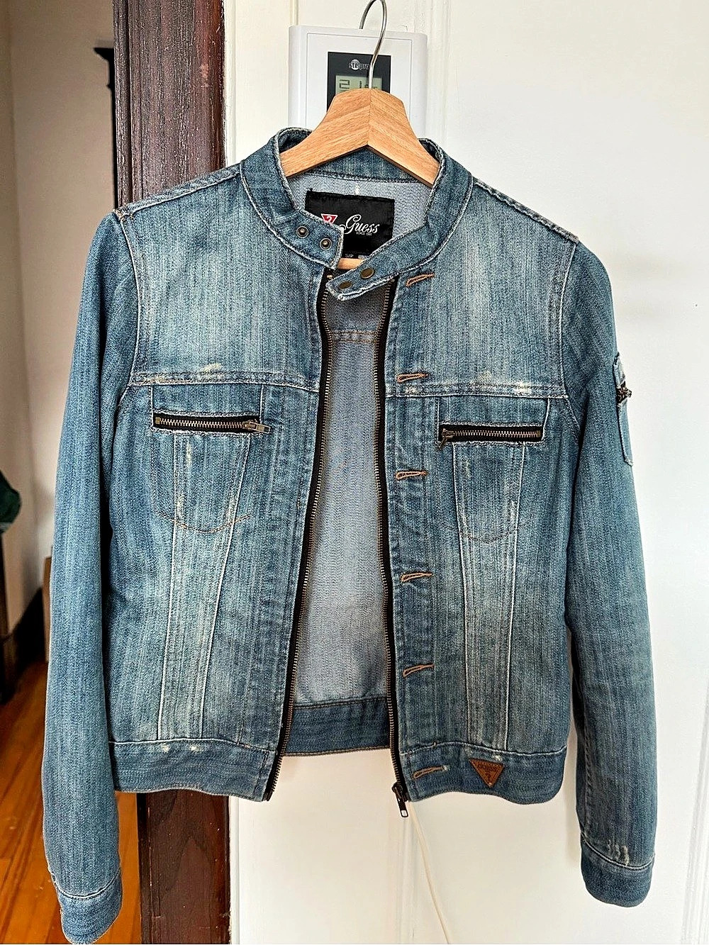 Y2K Guess Denim Jacket in Blue